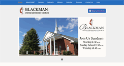 Desktop Screenshot of blackmanumc.com
